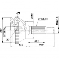 Шрус граната PATRON ZP 96O 3524418 PCV1617AL