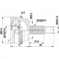 Шрус граната PATRON 9 J2QDL 3524274 PCV1453