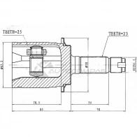 Шрус граната PATRON P7 T7J3 538047624 PCV1339