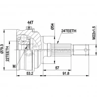 Шрус граната PATRON PCV1159 MYP 45 3524013