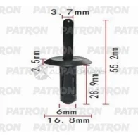 Заклепка P37-0712S PATRON P37-0712S V5 IVK9X 1441229956