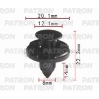 Клипса пластмассовая P37-0002S PATRON 4 IAIXC 1441231552 P37-0002S