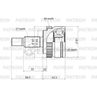 Шрус граната PATRON 3PKPX 8 Renault Espace (JE0) 3 Минивэн 2.0 139 л.с. 2001 – 2002 PCV1732