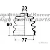 Комплект пылника, приводной вал ASHUKI Nissan Primera (WP11) 2 Универсал N035-01 USZ WO SIB3D