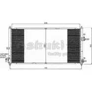 Радиатор кондиционера ASHUKI N657-57 3051004 FIHUS0 LSIO2F C