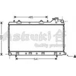 Радиатор охлаждения двигателя ASHUKI 4DE3V TF Subaru Impreza (GD) 2 Седан 2.0 i R AWD (GD9) 160 л.с. 2005 – 2007 S550-28 30TDN7Q