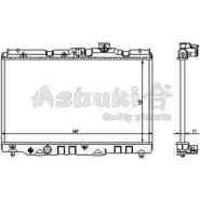 Радиатор охлаждения двигателя ASHUKI 3054312 T551-01 S 3F6Q 6SW04