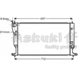 Радиатор охлаждения двигателя ASHUKI J37RXP 3054345 72X Z0 T552-55