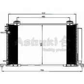 Радиатор кондиционера ASHUKI 3054452 BCDA9RX Z7ID EZ T555-11