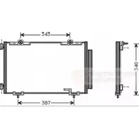 Радиатор кондиционера ASHUKI Toyota Ipsum (M20) 2 2001 – 2009 T556-20 DTRLQ VB M8U9K