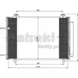 Радиатор кондиционера ASHUKI 3054561 TBE P6E T557-89 9R6RAA