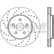 Тормозной диск ASHUKI Toyota Harrier (XU30) 2 2003 – 2013 T603-22 ICOZ2L K EDR9LH