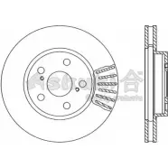 Тормозной диск ASHUKI J VRGCVC 3054763 L072P3 T603-83