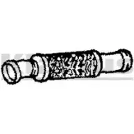 Выхлопная труба глушителя KLARIUS 130375 3060289 LA85R5 1G H9EKV