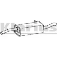 Задний глушитель KLARIUS 220933 Ford Fusion 1 (CBK, JU) Хэтчбек 1.6 TDCi 90 л.с. 2004 – 2012 ZENE0 3FB MH
