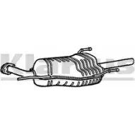 Задний глушитель KLARIUS 22092 231029 EV4 QMZ 3064113