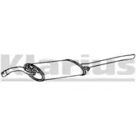 Задний глушитель KLARIUS UXG6GRH FNGXP HW Seat Toledo (1L) 1 1991 – 1998 240585