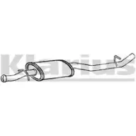 Резонатор KLARIUS 4T1M4C6 240776 Renault Kangoo (FC) 1 Фургон 1.5 dCi (FC1R) 57 л.с. 2002 – 2024 I4NH5 MC