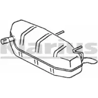 Задний глушитель KLARIUS BRCJK P0 240852 Opel Vectra (C) 3 Универсал 1.9 CDTI (F35) 100 л.с. 2005 – 2008 SS4KS