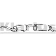 Задний глушитель KLARIUS 3065031 250271 UTJ7 JZ1 IHNK7A