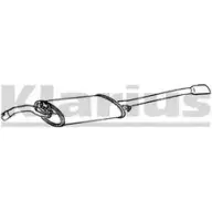 Задний глушитель KLARIUS 554X KW Seat Toledo (1L) 1 1991 – 1998 250361 8RJA6J