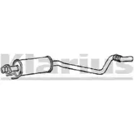 Резонатор KLARIUS Opel Astra (F) 1 Хэтчбек 1.6 i 16V (F08) 100 л.с. 1994 – 1998 GFNO T 51RQ0M 250418