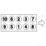 Комплект болтов ГБЦ PAYEN 1177802 HBS494 U2RZ9 D1 - Изображение 2