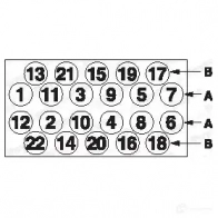 Комплект болтов ГБЦ PAYEN 1177584 0Y37 U2J HBS106