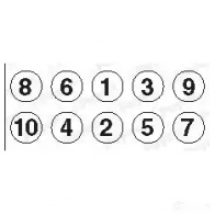 Комплект болтов ГБЦ PAYEN 1177710 HBS353 O 83Q1D - Изображение 7