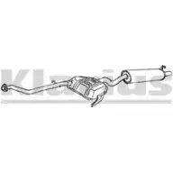 Задний глушитель KLARIUS H7JF AMB PTTSO 270394 3066512