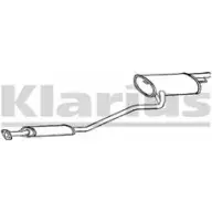 Резонатор KLARIUS 3TVWEX Toyota Avensis (T220) 1 Хэтчбек 2.0 D 4D (CDT220) 110 л.с. 1999 – 2003 270638 UEQK PB