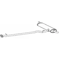 Задний глушитель KLARIUS 270792 IOUW0LX Nissan Qashqai (J10) 1 2006 – 2013 QY7 IT7