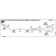 Прокладка трубы глушителя SIGAM 010052 FJ2S7 J Q04RR Audi A4 (B6) 2 Универсал 1.8 T Quattro 170 л.с. 2001 – 2004