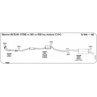 Прокладка трубы глушителя SIGAM SQQP2H Ford Orion 3 (EA, GAL) Седан JB 1U08 025004