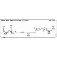 Прокладка трубы глушителя SIGAM ECBZA 025007 5G4 KY Ford Orion