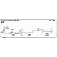 Прокладка трубы глушителя SIGAM UDD KM 025008 VPGNHZ Ford Escort 7 (FA, GAL, ANL) Универсал 1.8 Endura Turbo D 70 л.с. 1995 – 1999