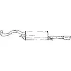 Задний глушитель SIGAM 10617 YRCH 1 Q4COTP2 Audi A4 (B5) 1 Универсал 1.6 100 л.с. 1994 – 2001