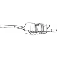 Задний глушитель SIGAM Audi A4 (B7) 3 Универсал 2.0 130 л.с. 2004 – 2008 1CUY3N 10654 W1YZXV 6