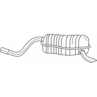 Задний глушитель SIGAM Fiat Punto (188) 2 Хэтчбек 1.9 DS 60 (1831, 051, 231, 251) 60 л.с. 1999 – 2012 1T0YG IW K92 13666