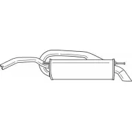 Задний глушитель SIGAM 63SN RZ 13680 JTQ2C Fiat Stilo (192) 1 Хэтчбек 2.4 20V (192xD1A. 192AxD12) 170 л.с. 2001 – 2007