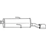 Задний глушитель SIGAM 20659 20 659 Citroen Saxo 1 (S0, S3) 1996 – 2004 A83RA