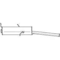 Задний глушитель SIGAM 20674 R1CC L URNU2 Citroen Xsara 1 (N2) Универсал 2.0 16V 136 л.с. 2000 – 2005