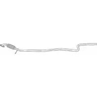 Выхлопная труба глушителя SIGAM 7AZXH5L 8Q9F3 4 25506 Ford Fiesta 5 (CBK, JH, JD) Хэтчбек 1.3 60 л.с. 2001 – 2008