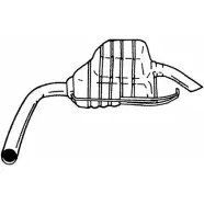 Задний глушитель SIGAM Ford Mondeo 1 (FD, BNP) Универсал 2.0 i 16V 4x4 132 л.с. 1994 – 1996 SC640 256 77 25677