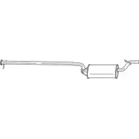 Резонатор SIGAM 26429 66VSJ K6 MBWP Ford Focus 1 Универсал 1.8 16V 115 л.с. 1999 – 2004