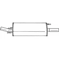 Задний глушитель SIGAM DINCISQ Ford Puma 26624 TQ7 DR