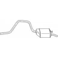 Задний глушитель SIGAM Ford Mondeo 3 (GE, B5Y) Хэтчбек 1.8 16V 110 л.с. 2000 – 2007 26661 ENETN 0PF R080