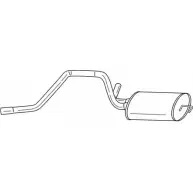 Задний глушитель SIGAM 5F5 WWBV L6J5JW 26678 Ford Mondeo 1 (FD, BNP) Универсал 2.0 i 16V 132 л.с. 1993 – 1996