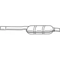 Резонатор SIGAM Mercedes E-Class (W210) 2 Седан 3.0 E 300 D (220) 136 л.с. 1995 – 1997 35450 WSY1PQ C OG793