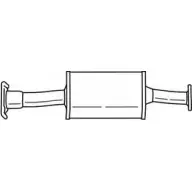 Передний глушитель SIGAM Mitsubishi Pajero 3 (V6, V7) Внедорожник 2д 2.5 TDi (V64W. V74W) 99 л.с. 2000 – 2006 37310 IC1 37G7 UXGBXS